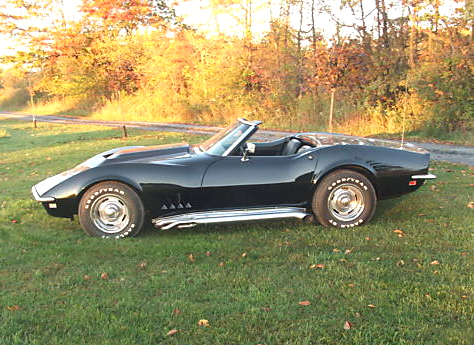 black corvette convertible